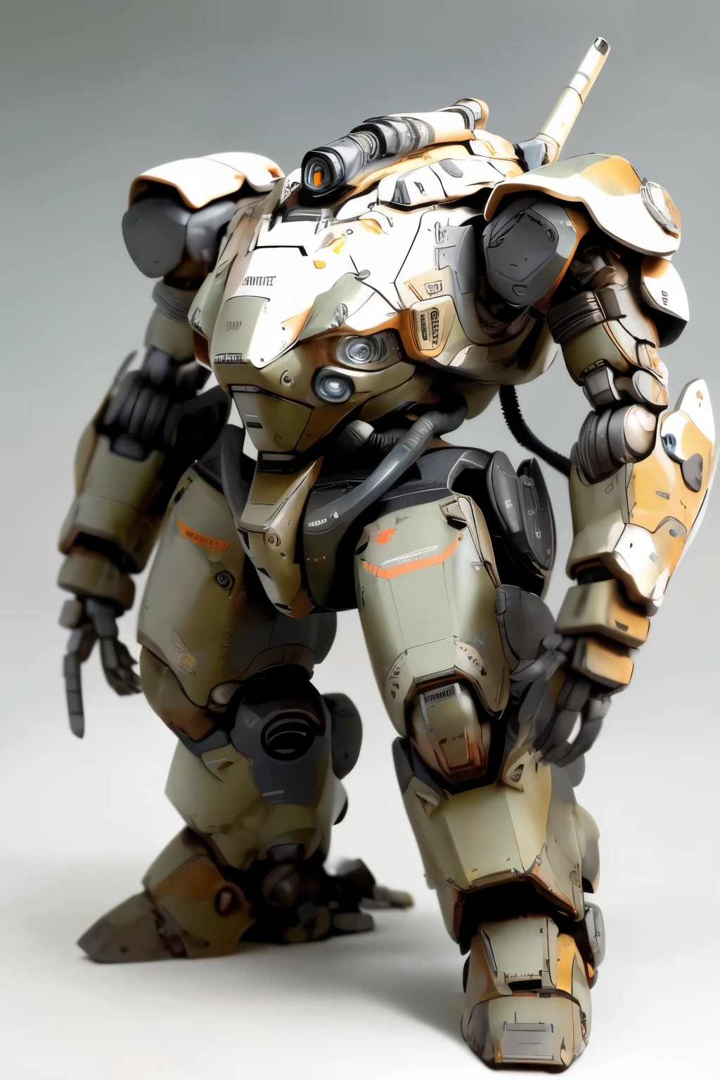 chibi:1.2, character reference:1.3, character sheet, a close up of a robot with a gun , simple background, white back ground, metal gear mech, mech concept art, mech shaped like a manatee, tank with legs, mecha animal, mech body, war robot, wolf armor mech, mech robot, mech, sci-fi mech, battle mech, mech robot futuristic, military robot, mechanized art concept, Armored Trooper