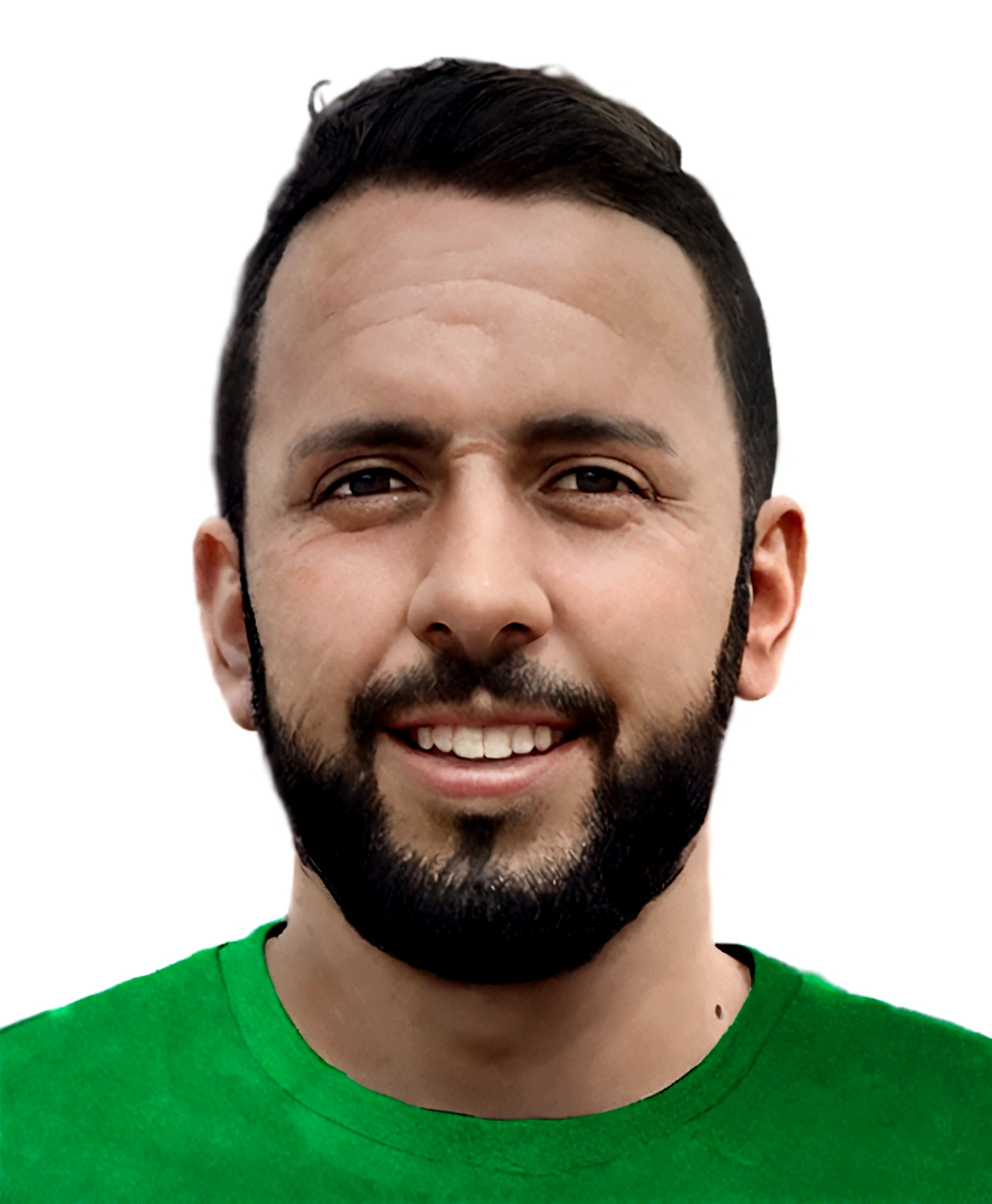 Man with beard and green shirt smiling, aykut aydogdu, Mohammed Chahin, mohamed reda, emad mostaque, dan dos santos, borja, Ahmad Merhab, caio santos, hicham habchi, henrique alvim corrêa, eytan zana, Ismail, necro borja