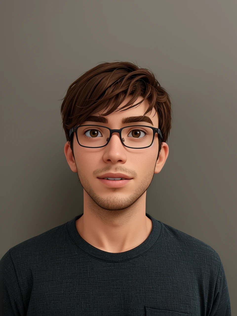 Raise a 30 year old man, glad, without glasses, with a green credit card in hand, Green shirt and jeans, chestnut hair, eyes browns, flawless looking at the screen