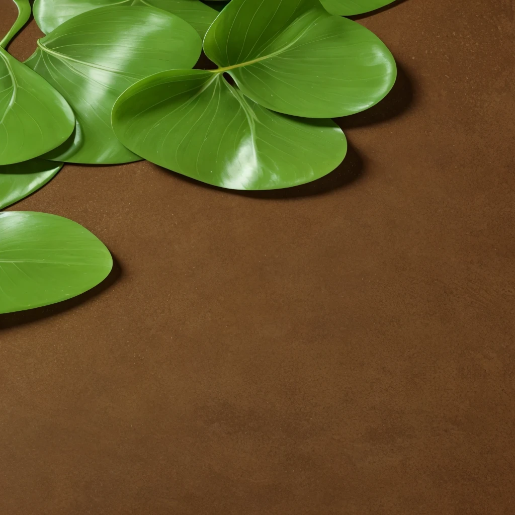 smooth, green, glossy, melted brown chocolate, with Thick creamy texture, wavy texture background