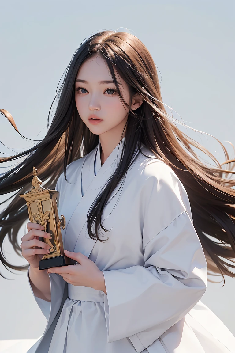 Girl with long hair, wear , whole body, White Background, Clean background, whole bodyショット:1.2, Detailed face, Fine grain, Detailed nose, Mouth details,((超High resolution,masterpiece,Super detailed,Awards:1.4,最high quality:1.2,High resolution,high quality))