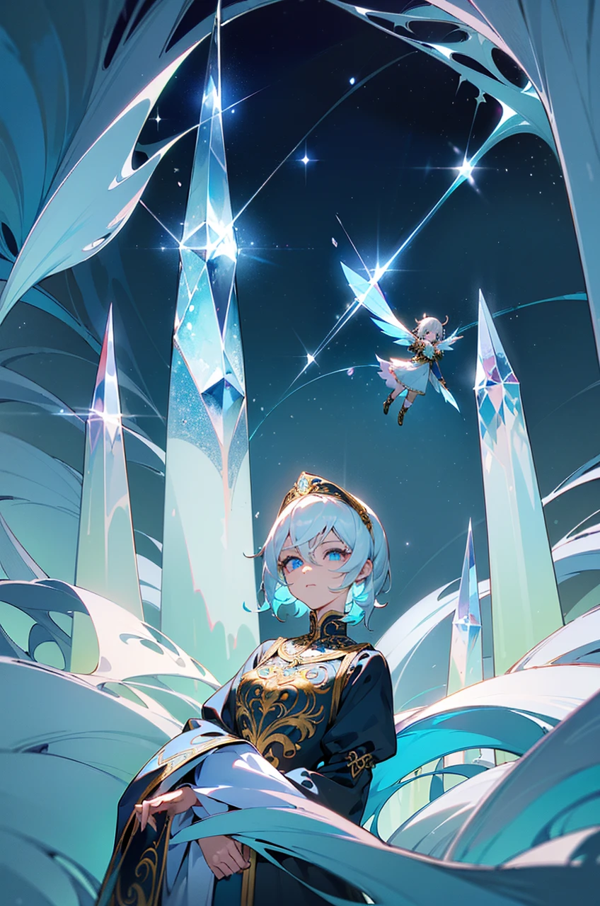 lake, in the middle there is an island, na ilha tem um naughty man de cabelos brancos nun dress e uma Woman de long gray hair com uma humble clothing, everything around is frozen, There are lights in the sky (fairies) represented as lights,
naughty man, (short white hair:1.2, cute hair style, detailed short hair), (((glare eyes:1.3))), intricate Olhos, beautiful detailed Olhos, symmetrical Olhos, big eyes:1.5, handsome naughty man, naughty man:1.5, 1 naughty man, (mascle, Muscle, 1 naughty man, 1 naughty man, breastplate, naughty man chest, muscular), Youngh, ((1 mascle, 1 mascle, 1 naughty man, naughty man, mascle gender:1.5, handsome naughty man, mascle focus)),
serious face, mysterious,
(nun dress, roupa chic), (((intricate outfit, intricate clothes, embroidered clothing, ornate outfit, Embroidered clothes, ornate clothes))), (((crystal clothing, trajes chics, white outfit))),
Woman, (long gray hair:1.2, cute hair style, detailed long hair), (((glare eyes:1.3))), intricate Olhos, beautiful detailed Olhos, symmetrical Olhos, big eyes:1.5, beautiful Woman, Woman:1.5, 1 Woman, (female, Youngh, 1 Woman, 1 Woman, breastplate, Woman chest, chic), Youngh, ((1 female, 1 female, 1 Woman, Woman, female gender:1.5, beautiful Woman, female focus)),
happy face, happy,
(humble clothing, simple outfit), (((intricate outfit, intricate clothes, embroidered clothing, ornate outfit, Embroidered clothes, ornate clothes))), (((crystal clothing, simple costumes, humble clothing))),
(dynamic pose:1.0), felizes e chics, (centred, scale to fit dimensions, rule of thirds),
((icy landscape, lake com ilha, magical atmosphere, luzes de fairies no céu)), scenario:1.25, intricate scenario, ((fundo de lake congelado com ilha e luzes de fairies)),
(Glossy gelo ornaments), high resolution, sharp focus, (ultra detaild, extremely detaild), (photorealistic art:1.37), (extremely detaild CG unity 8k wallpaper), (((swirly vibrant colors, vibrant theme))), (intricate), (work of art), (best qualitye