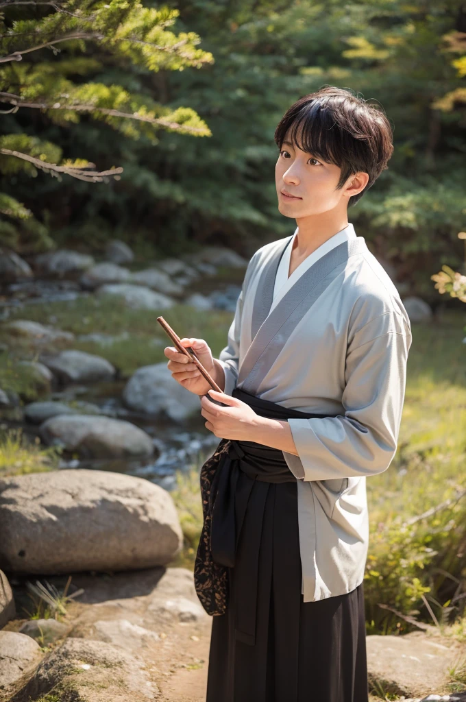 A Rakugo performer wandering the wilderness