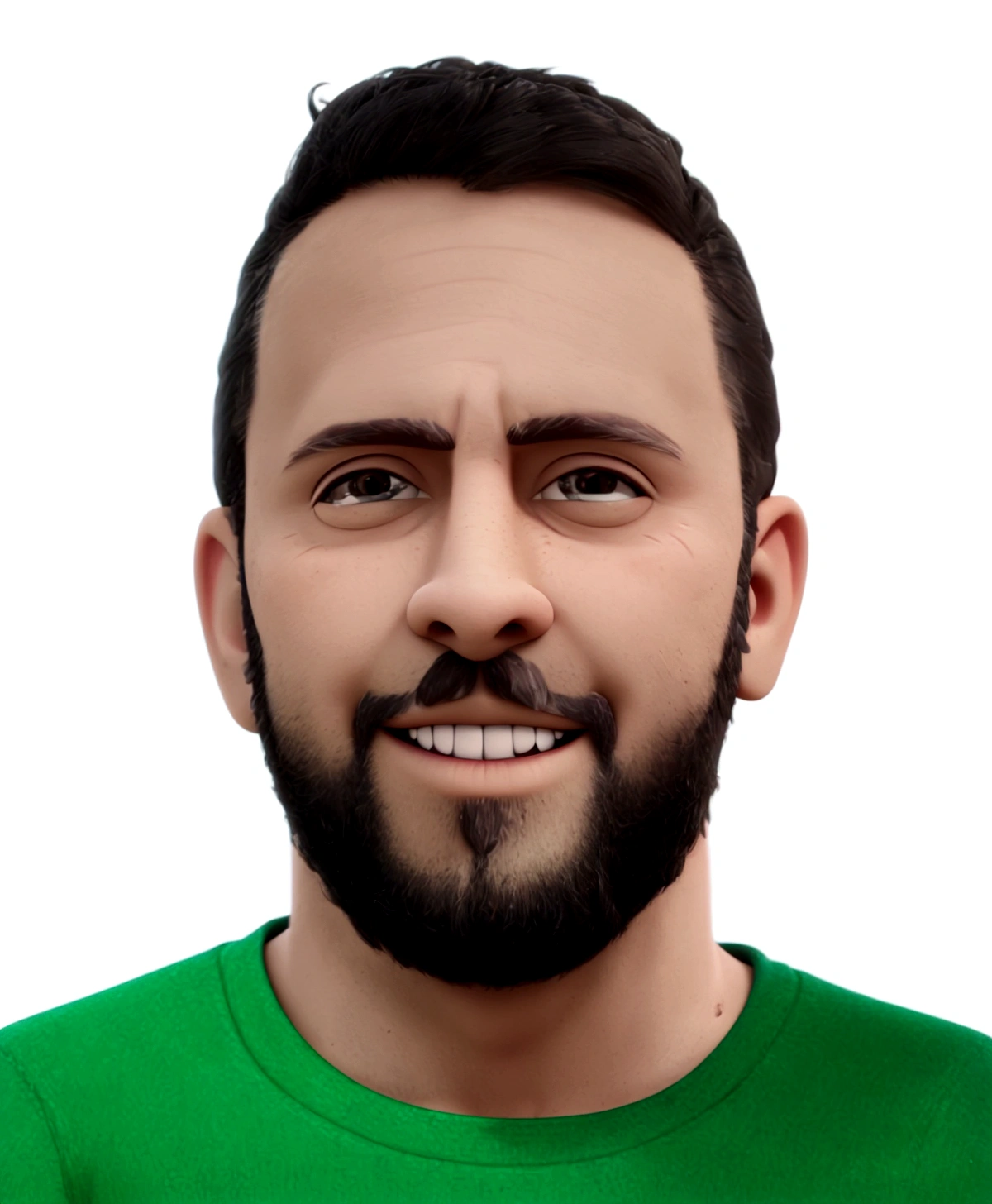 Cartoon character of a man in his early 30s with a beard, animation character, Stylized Character, animation style rendering, stylized 3D, Arnold Maya Rendering, Stylized 3D Rendering, toon rendering screenshot, 3D Character, 3D Character, Stylized 3D Rendering, 3D Character Rendering, cartoon character, Closeup Character, Character Pose, (Pixar Style) (master part:1.2) (bokeh) (best quality) (detailed skin) (detailed texture ) (8K) (clay) (cinematic lighting) (sharp focus