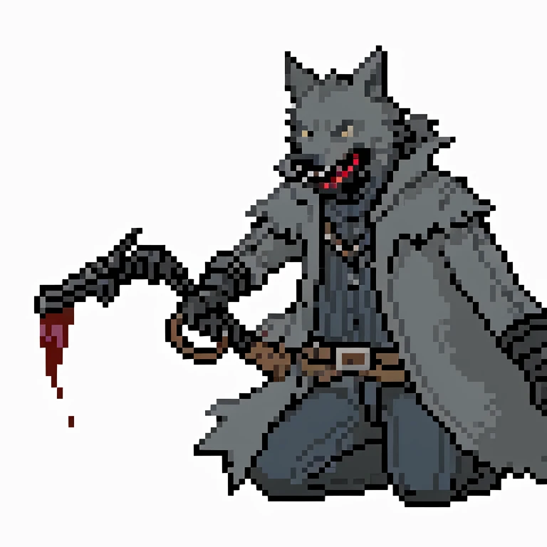 wolf. bloodborne. simple background