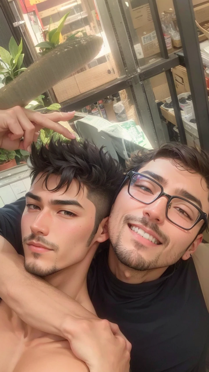 male people、Stubble、plain
