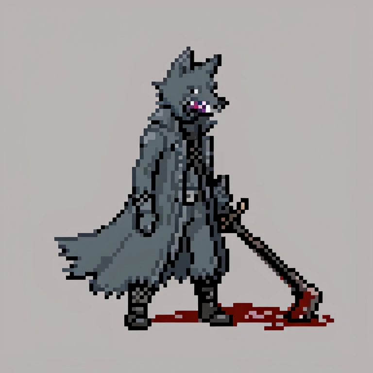 wolf. bloodborne. simple background