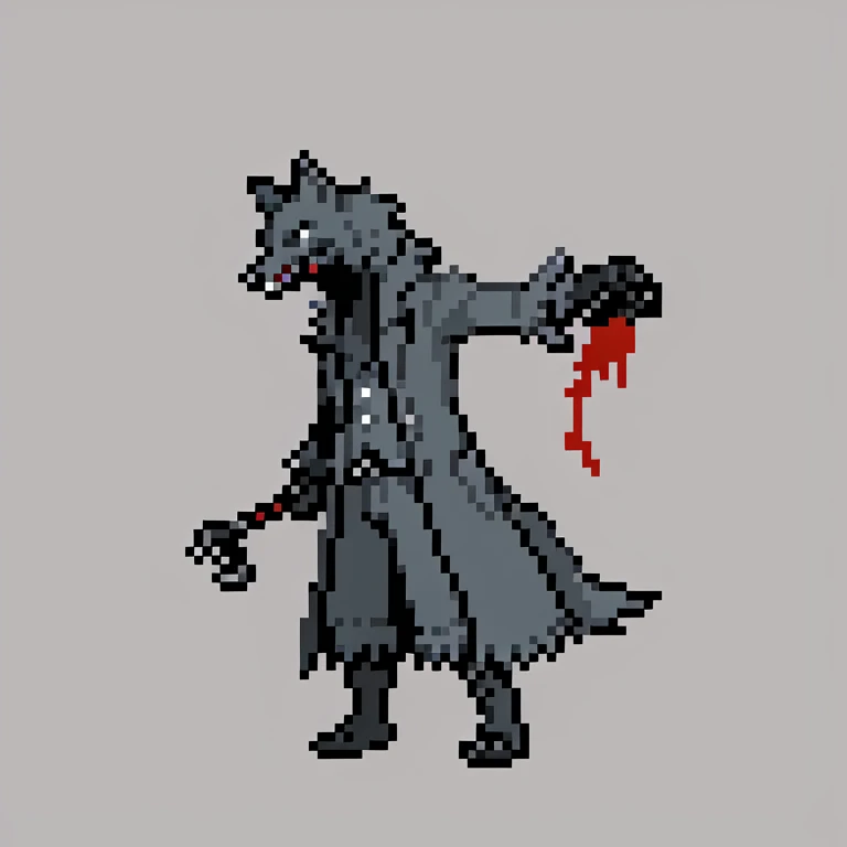 wolf. bloodborne. simple background