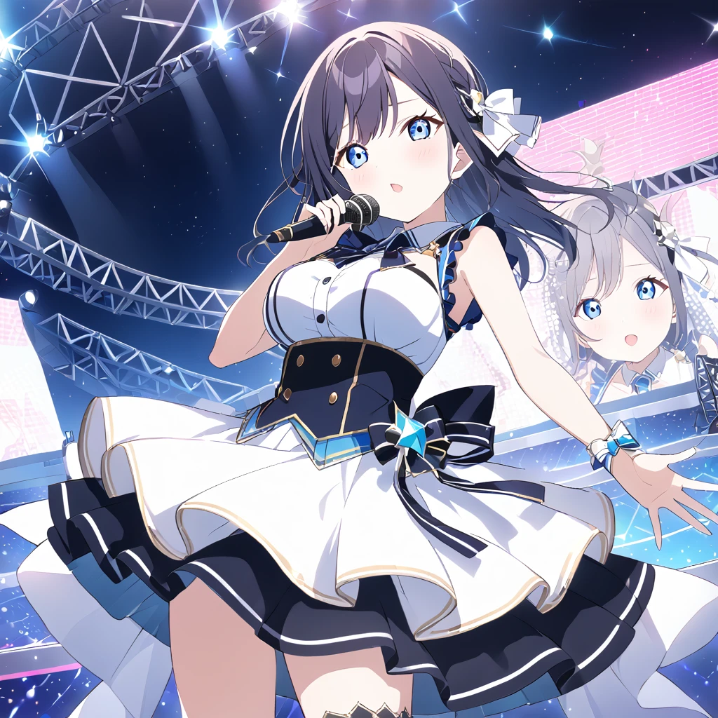 osaka shizuku live stage　Large Breasts　microphone　A shining stage　