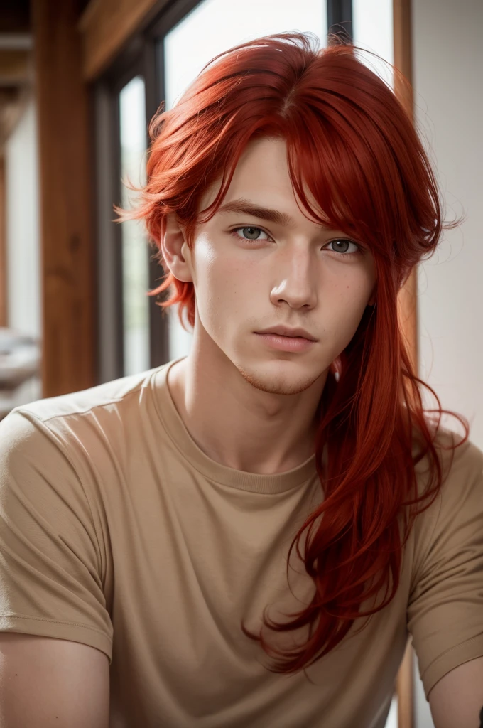 Its most notable features are its beautiful, far away, wavy red ginger hair. He also has dark brown eyes, full lips and very pale skin. Along with this, Nathaniel is also always in fashion..