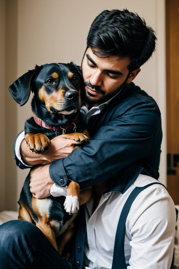 a man fucking a dog