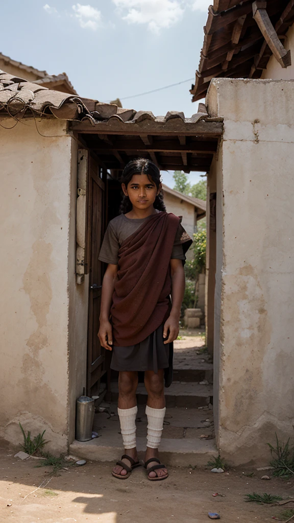 In a small village there lived an orphan named Rama, they lived a simple life