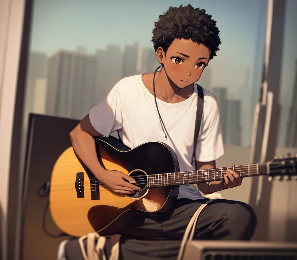 black boy, listening, music, brazil