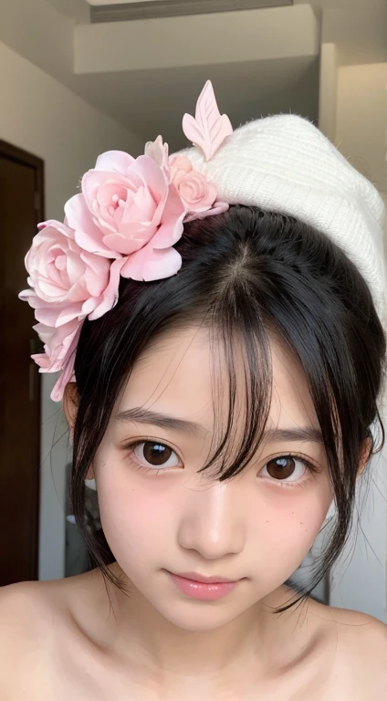 ，naked，Perfect white and pink face，Head ornament，Black hair up&#39;Depending on size，Very beautiful, clear brown eyes，Red labia minora，colored lips，Captivating smile，Jewelry around the neck，Nipple Rings&#39;Oreille，White and uniform teeth，High Nose Bridge，Small round， Thin legs，Black knitted socks，Portraiture，Most realistic，最高quality，Best Pixels，8K Ultra，High level of detail,8K resolution,Ultra-high resolution,Young girl, pretty girl，short Thin Hair，Hair Bun，lipsticks，Earrings&#39;From ear to panpier，Choker Necklace，Bright black eyes，Smooth Hair,clavicle,Delicate and perfect features, The most beautiful big eyes,Long eyelashes,eyes are soft、Silkworms are sleeping。，Dynamic Angle,quality&#39;Extreme imagery,Highest precision,Accurate and perfect human anatomy，(((Professional attire，Republic of China Slim Cheongsam，Crimson Gold Embroidery)))，((Sit))，Warm scene，Ultra-high resolution，Ultra-light Chinese antique style flowing black hair and delicate Hair Bun）with fringes，（Long flowing hair，With bread:1.3））, Royal V-neck dress, 高qualityのシルク生地を使用したウェットボディ, High-quality silk lace dress, (Huge ，Cleavage),, white pink, green ，最高quality，Head&#39;artwork，Ultra-high resolution，（realism：1.4），Photo RAW，（Real skin texture：1.3），（Film Grain：1.3），Head&#39;artwork，La 最高quality au mieux，，Increased breast exposure， Thin Hair, Good pink , More about 8K, Upper Body,，繊細なclavicle，Beau Maquillage，Exquisite and perfect features，Big teary eyes，Lying Silkworm，Long eyelashes，eyes are softて、With eyeshadow，Narrow waist，lipstick, Exposed nipples，genital，I Cup，
