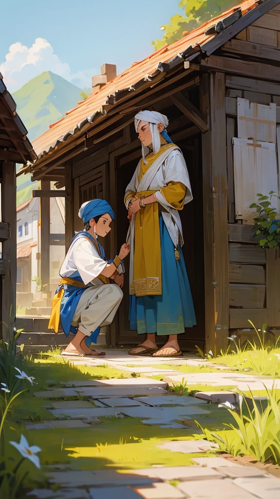 In a small village There lived an orphaned boy named Rama and his grandmother