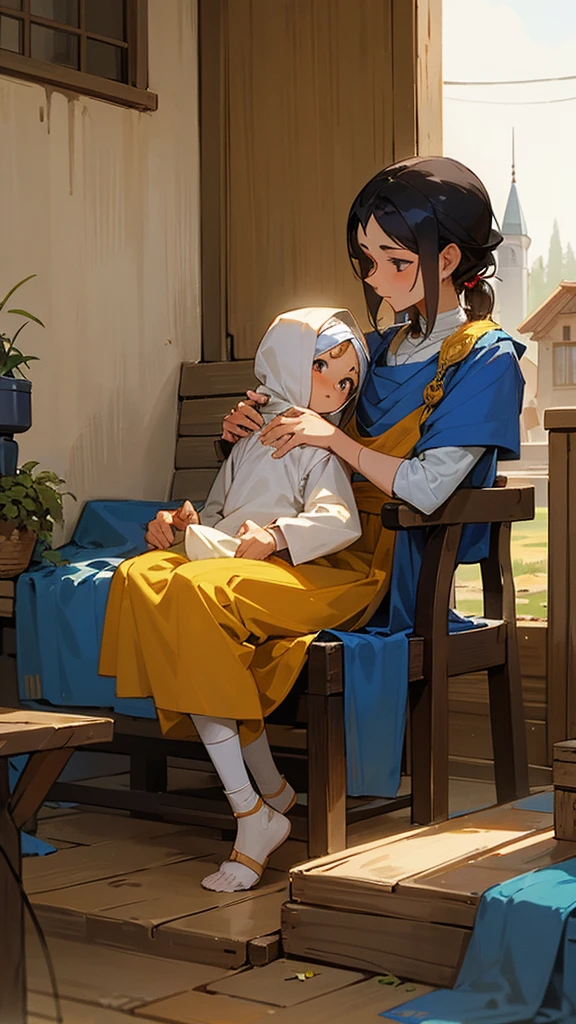 In a small village There lived an orphaned boy named Rama and his grandmother