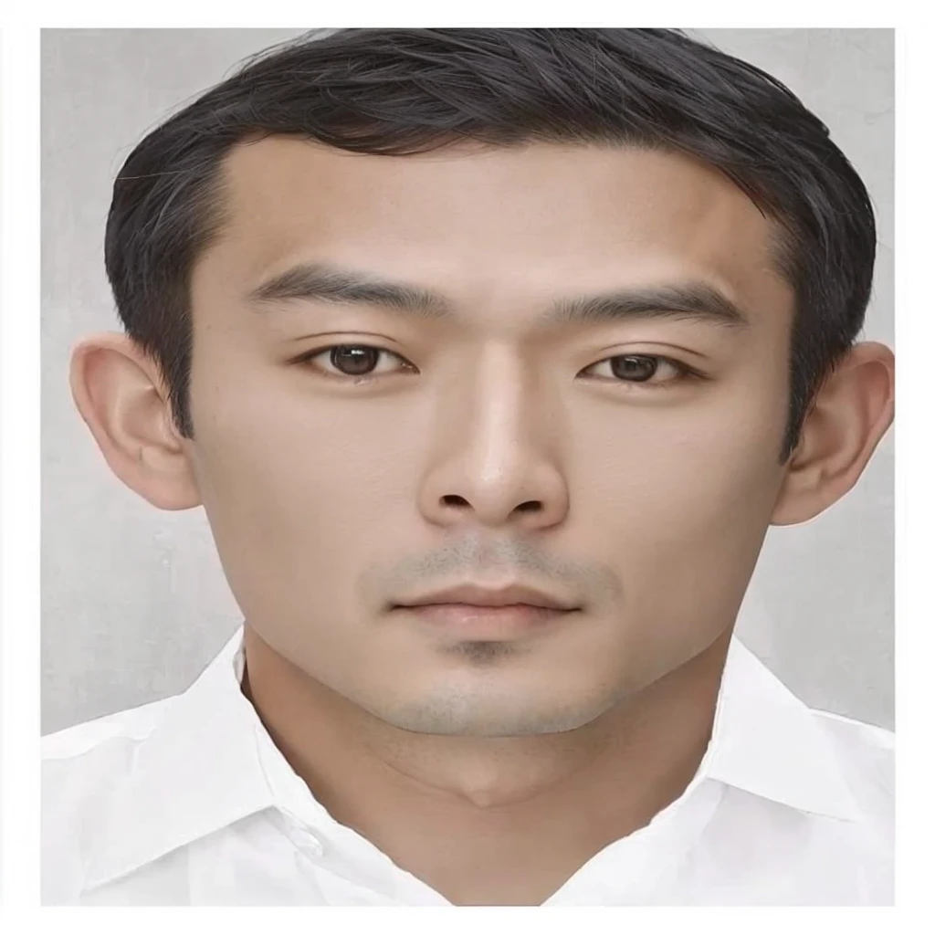 Asian man wearing a white shirt