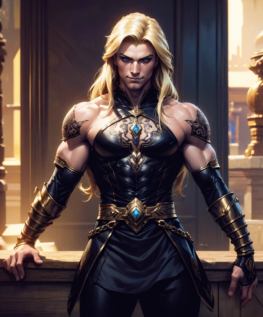 (((Luxurious shoulder length blond hair and sexy smirk.))) (((18 years old.))) (((18yo.))) (((Cute smirk.))) (((Single character image.))) (((1boy))) score_9, score_8_up, score_7_up, Generate an extremely sexy male fantasy character. he is muscular, rugged, handsome and with the ideal male physique. He looks dashing and stares at the viewer with a sexy, lusty stare. Long blond hair. Sexy armor. Sexy tattoos.
fantasy adventurer, fantasy NPC, attractive male in his mid 20's, ultra detailed, epic masterpiece, ultra detailed, intricate details, digital art, unreal engine, 8k, ultra HD, cen
best quality:1.0,hyperealistic:1.0,photorealistic:1.0,madly detailed CG unity 8k wallpaper:1.0,masterpiece:1.3,madly detailed photo:1.2, hyper-realistic lifelike texture:1.4, picture-perfect:1.0,8k, HQ,best quality:1.0,