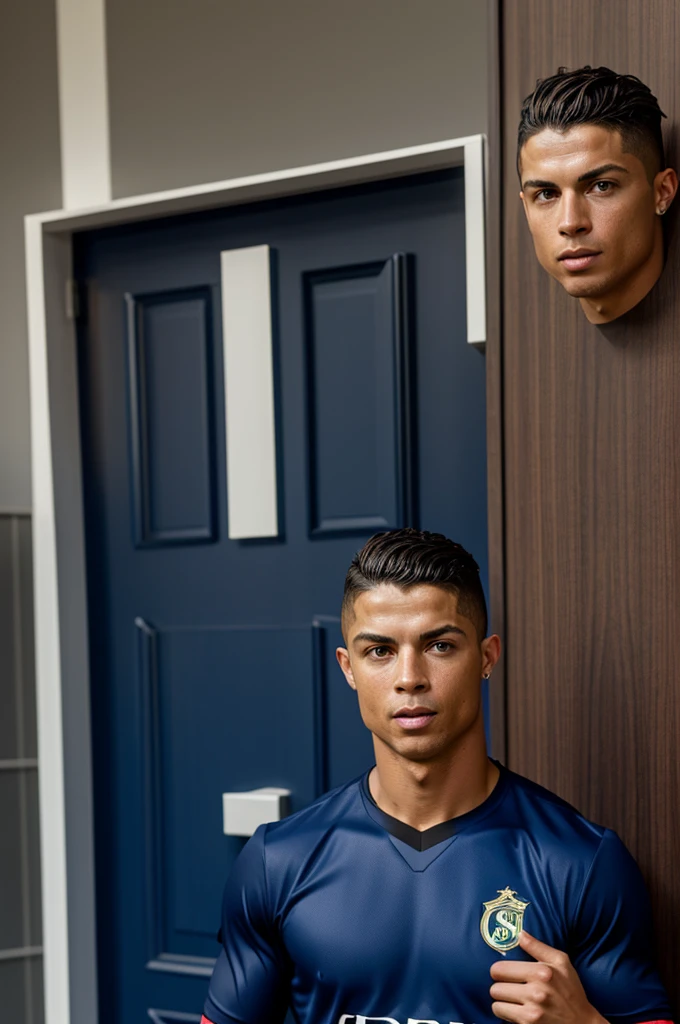 Cristino ronaldo en babr door