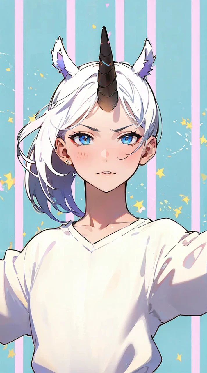 Cat ear、Galaxy-colored horns