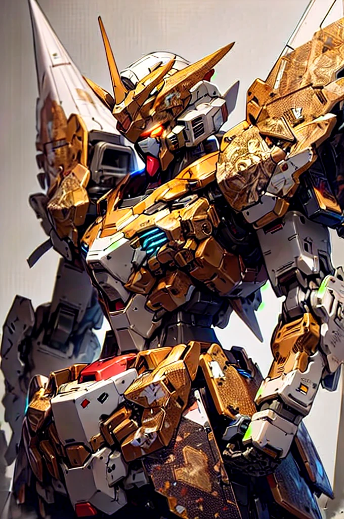 Gundam,mecha,robot,no humans,glowing,solo,science fiction,glowing eyes,, Best Quality,Masterpiece,Edge quality,gorgeous and intricate detail,Perspective Silhouette,((8k, Best Quality, Masterpiece, Extremely Detailed, Rule of Thirds)),((crazy imagery)),photorealistic,masterpiece,superb,HDR,high resolution,sharp focus,photorealistic rendering,extremely detailed description,professional,intricate details,