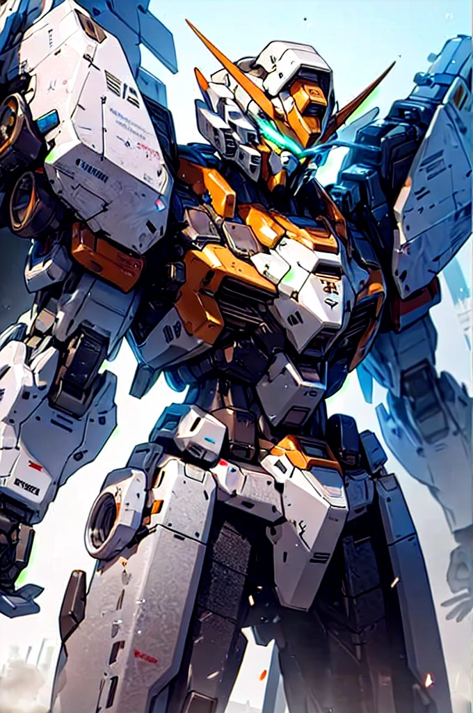 Gundam,mecha,robot,no humans,glowing,solo,science fiction,glowing eyes,, Best Quality,Masterpiece,Edge quality,gorgeous and intricate detail,Perspective Silhouette,((8k, Best Quality, Masterpiece, Extremely Detailed, Rule of Thirds)),((crazy imagery)),photorealistic,masterpiece,superb,HDR,high resolution,sharp focus,photorealistic rendering,extremely detailed description,professional,intricate details, blue color,
