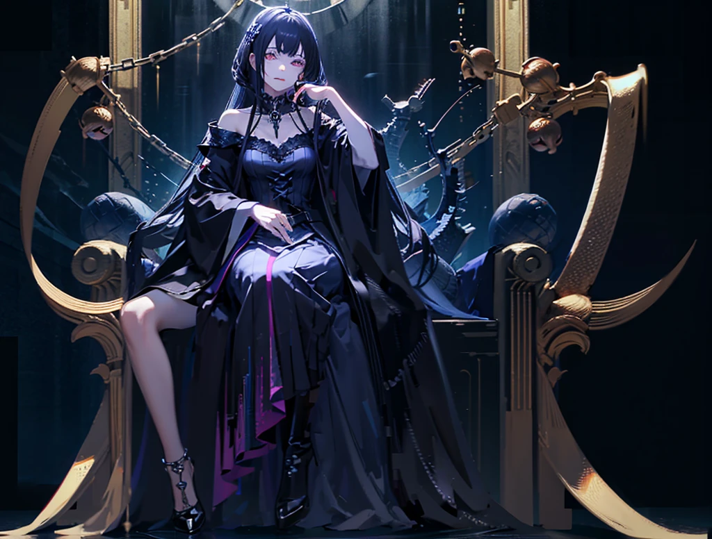 ゾンビKing、Horror Style、magic、Throne、King、4K、High quality、dark、Skull、