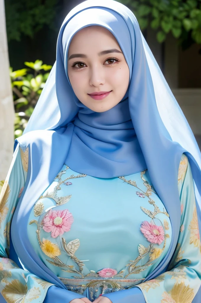 30 years Old, Hijab Indonesian pretty woman, Gamis, extremely , very curvy, beautiful curves, sfw extremely huge plump breash extremely large plump breasts, tigit, powerful and huge, extremely gigantic breasts!, extremely out from her clothedoctor office, Dark light, at Nighttime