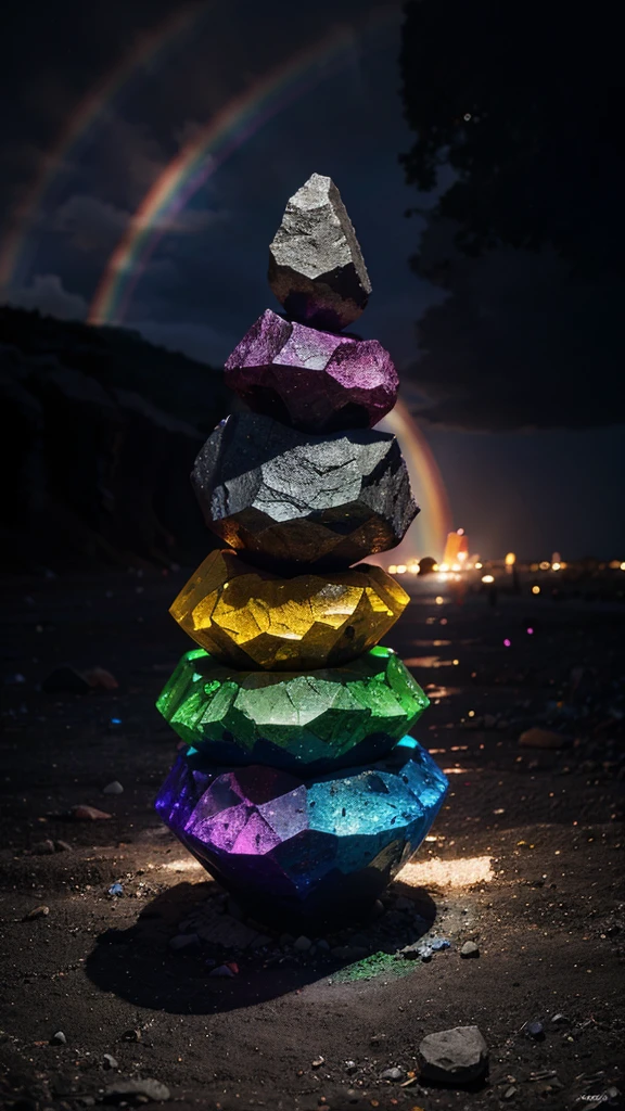 Special Gem,ore,Rainbow colors,Fantasy,wonder