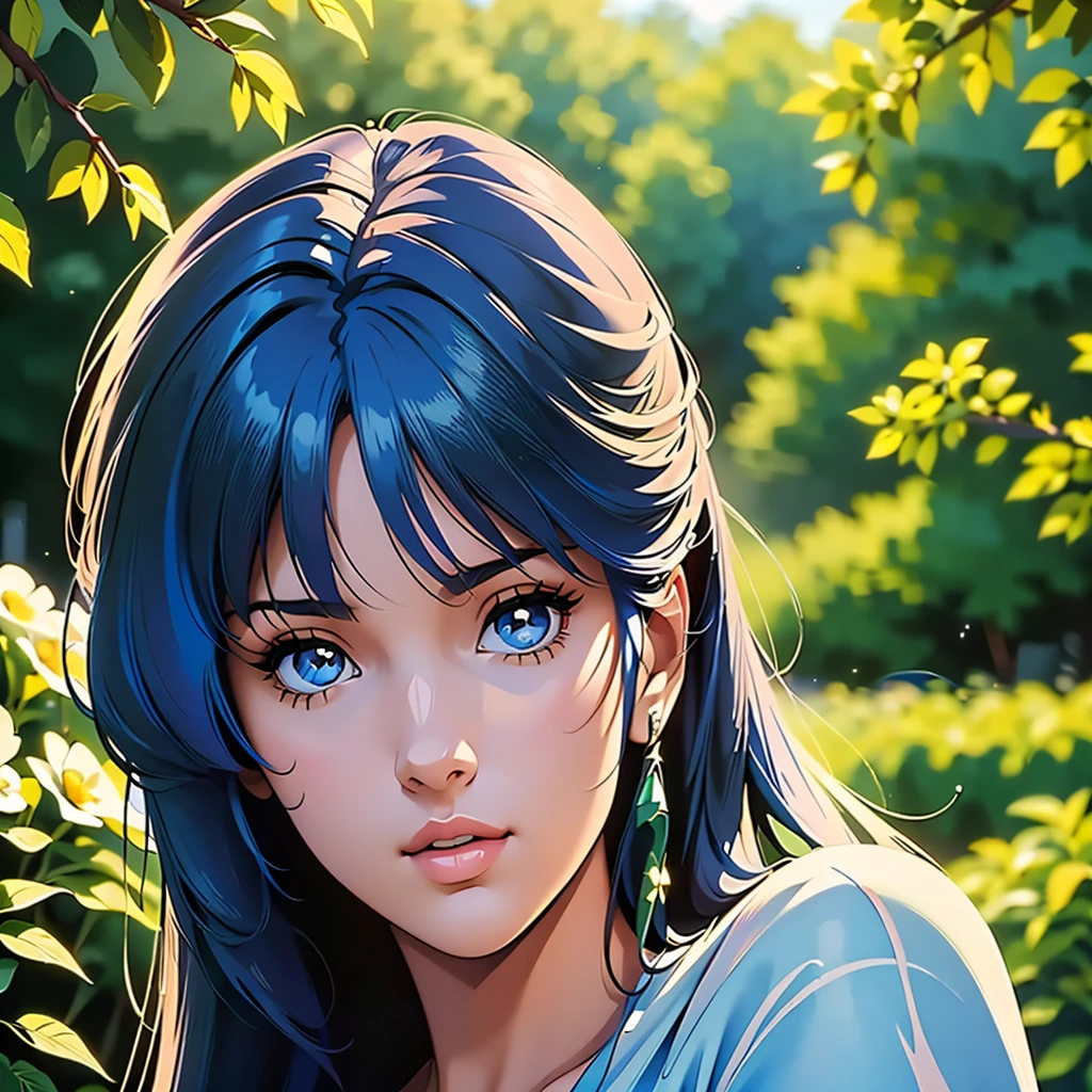 (((Best Quality, high resolution))),sniper aiming straight ahead ((hyper realistic portrait looking at viewer ))(Best Quality, high resolution),Sniper Aiming at the Girl as Lynn Minmay,Beautiful detailed eyes, detailed lips, long eyelashes,girl in a garden,soft sunlight,half:oil painting,ultra detailed,realist,vivid colors,fantastic atmosphere,shadows and lights,Greenery and flowers,peaceful and serene,Masterpiece:1.2