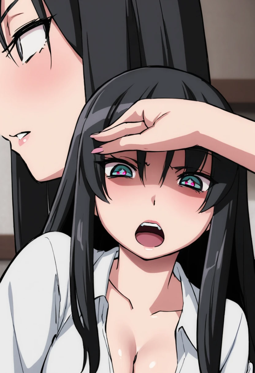 shirase sakuya,penis,Slender and sexy woman,,Blowjob,deep throat,in your mouth,A man grabs a woman's head,rape,Sex,A lot of semen,ponytail,First Person View,White shirt,Painful face,Cum in mouth,I rolled up my sleeves.,