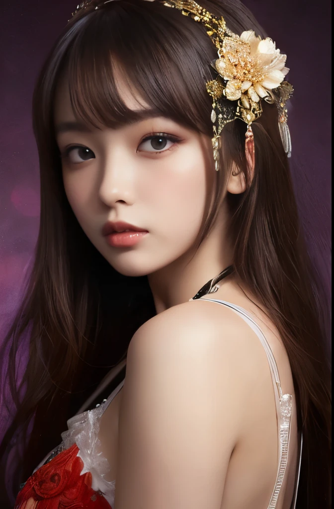 (masterpiece, Highest quality, Highest quality, Official Art, beautifully、aesthetic:1.2), (One girl:1.3), (Fractal Art:1.3),