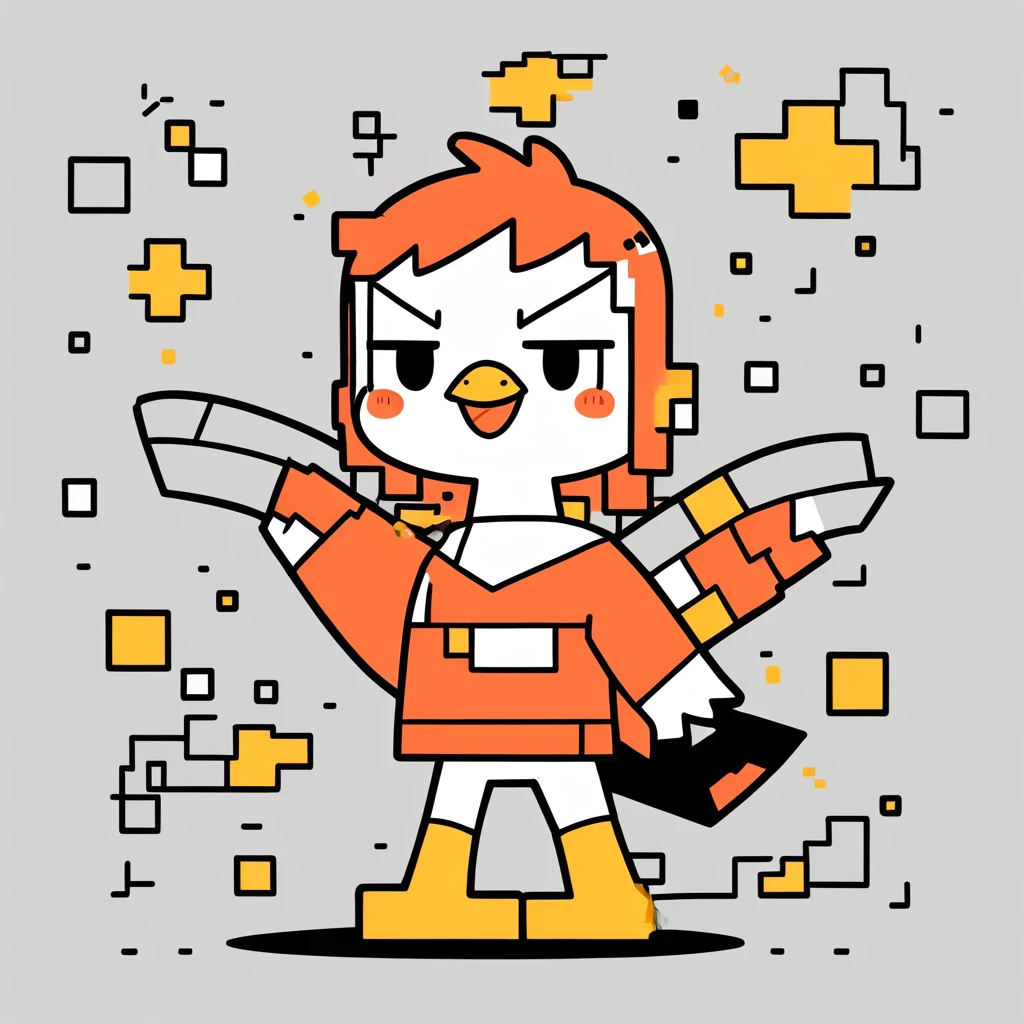 cute little happy hawk