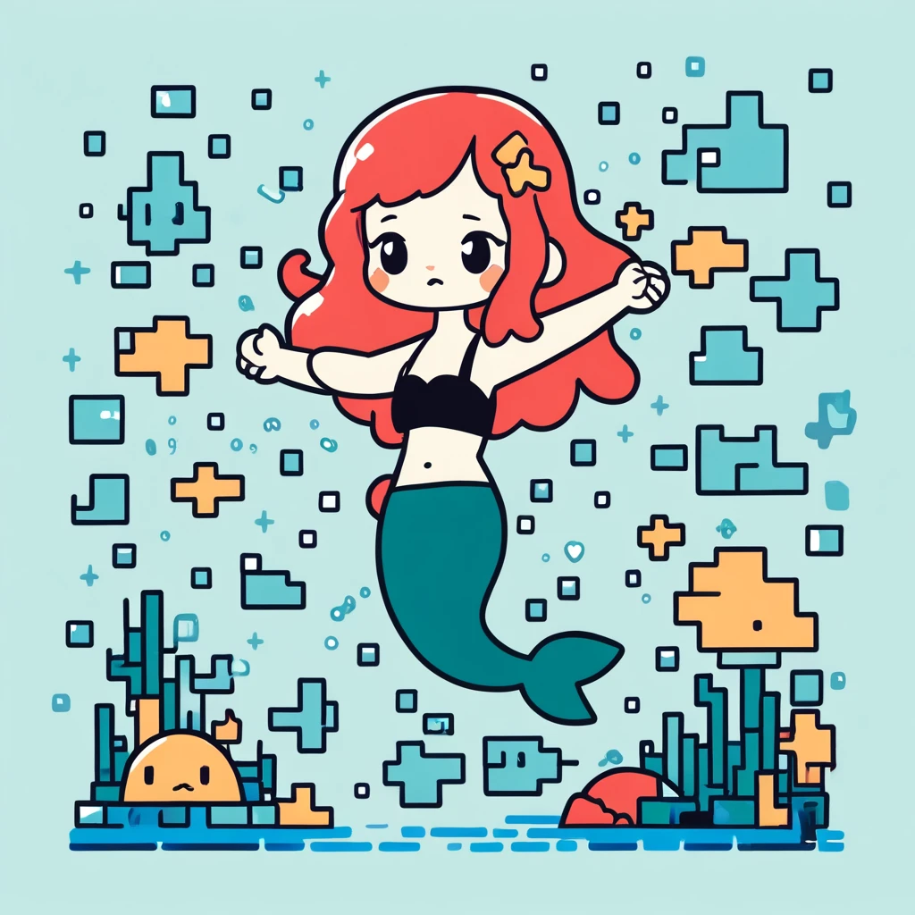 cute little mermaid