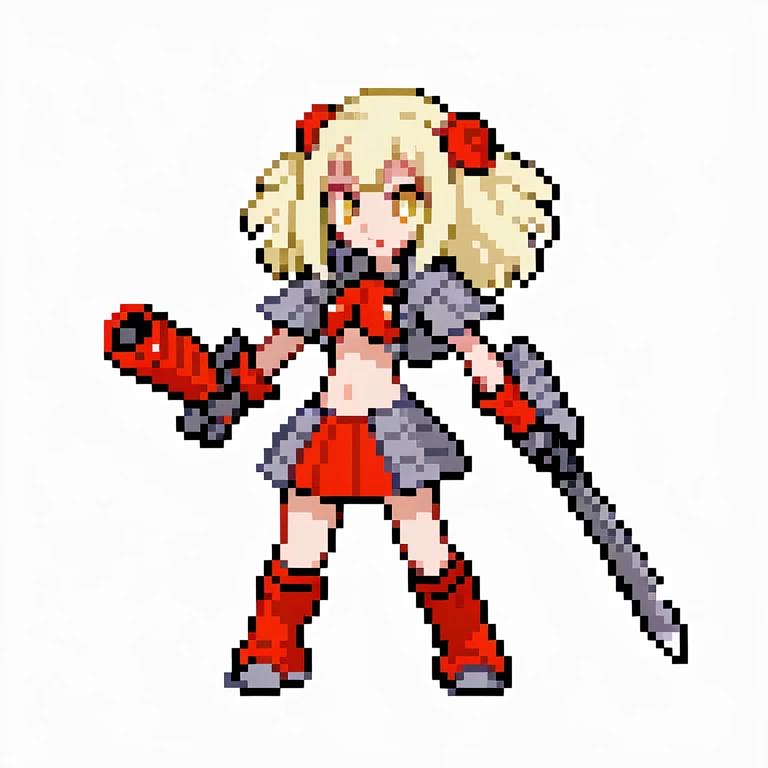 cute sister of battle.no armor. warhammer. simple background