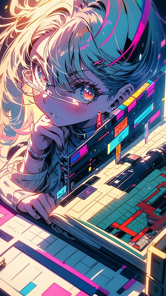 Cartoon girl sitting at a desk with a laptop, Manga style illustration, In the style of digital illustration, Illustration Style, Beautiful illustrations, Cute and detailed digital art, Beautiful digital illustrations, Great art style, Trending on artstration, Professional Illustration, Cute digital art, Beautiful drawing style
