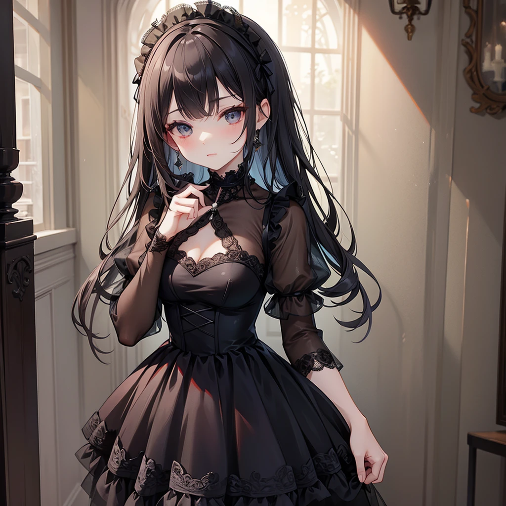 kinky gothic, mesh dress,tulle dress,