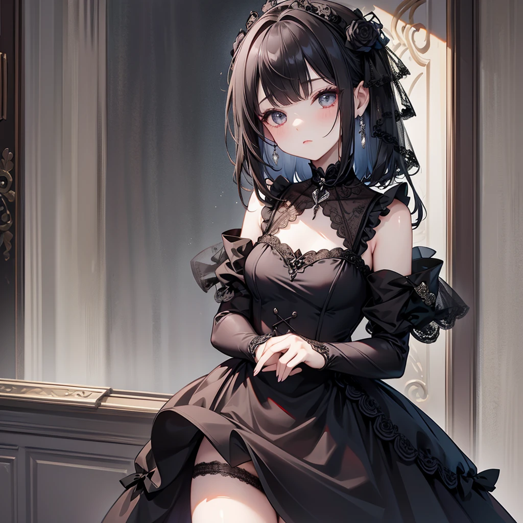 kinky gothic, mesh dress,tulle dress,