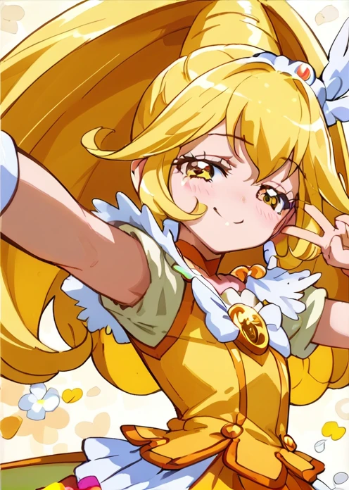 Score 9, Score 8 up, Score 7 up, The rating is questionable,
Detailed Background, Shiny skin,
Cure Peace,
Half-closed eyes, Provocative smile, Underarm, blush,