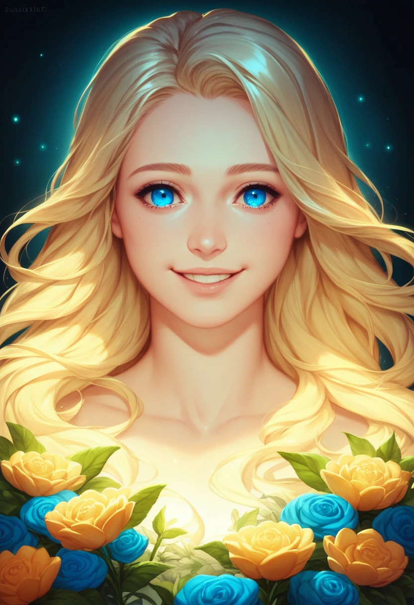 Exquisite detail, Highest quality 8K resolution, Super detailed, Realistic, Vibrant colors, Soft tones,euphilia, Warm and gentle lighting,(Smooth and straight blonde hair:1.2),(Hair parted in the middle:1.2),(Shiny Hair),(Deep blue eyes:1.3),Garden Girl,Smiling with tears in her eyes,With overflowing softness and kindness, Multiple corner turns,Visible and tangible emotions, I want to believe, Use illustrations,Beautiful girl with long hair fluttering in the wind,The promenade is full of flowers, Create colorful reflections.The sun shines with joy and pure love, Casts a warm golden glow on the girl's face. Their love is like a blessing from God, Freed from the troubles of this world. The atmosphere is full of happiness and laughter, It's like heaven、As if in praise of love. The artwork is、Combining digital illustrations and photography, 超高精細な描写とVibrant colorsにこだわる. A style that combines romanticism and realism、You can feel the depth of love. The color palette consists of soft pastel tones., Creates a dreamy and fantastical atmosphere. The lighting is soft and diffuse, Shine a gentle light on your face,、The warmth of the hug increases. The artwork is a masterpiece, Meticulously crafted to capture the essence of an unbreakable bond.