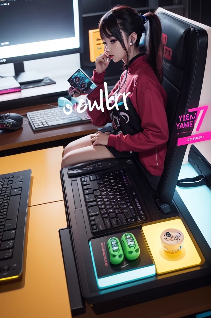 YouTube video cover, colorful; elegant; gamer; written ISA XD