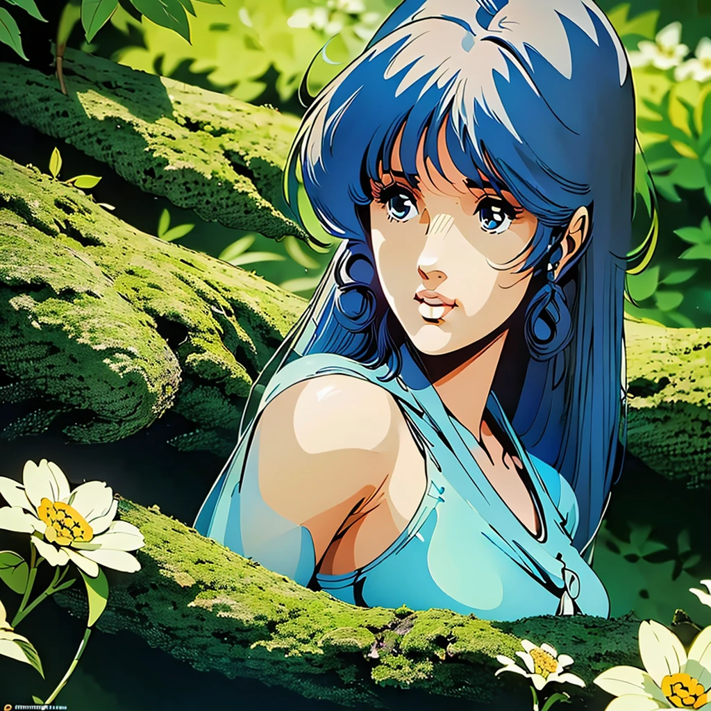 (((Best Quality, high resolution))),sniper aiming straight ahead ((hyper realistic portrait looking at viewer ))(Best Quality, high resolution),Sniper Aiming at the Girl as Lynn Minmay,Beautiful detailed eyes, detailed lips, long eyelashes,girl in a garden,soft sunlight,half:oil painting,ultra detailed,realist,vivid colors,fantastic atmosphere,shadows and lights,Greenery and flowers,peaceful and serene,Masterpiece:1.2