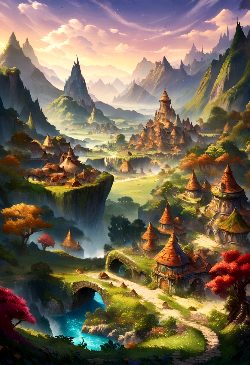a screenshot of a website with a mountain scene, fantasy art style, fantasy theme, fantasy game art style, fantasy concept, fantasy themed, very detailed fantasy, fantasy world concept, digital fantasy illustration, fantasy illustration, fantasy scene, scenic fantasy, fantasy landscape, fantasy illustrations, fantasy concept art, fantasy art behavior, fantasy town