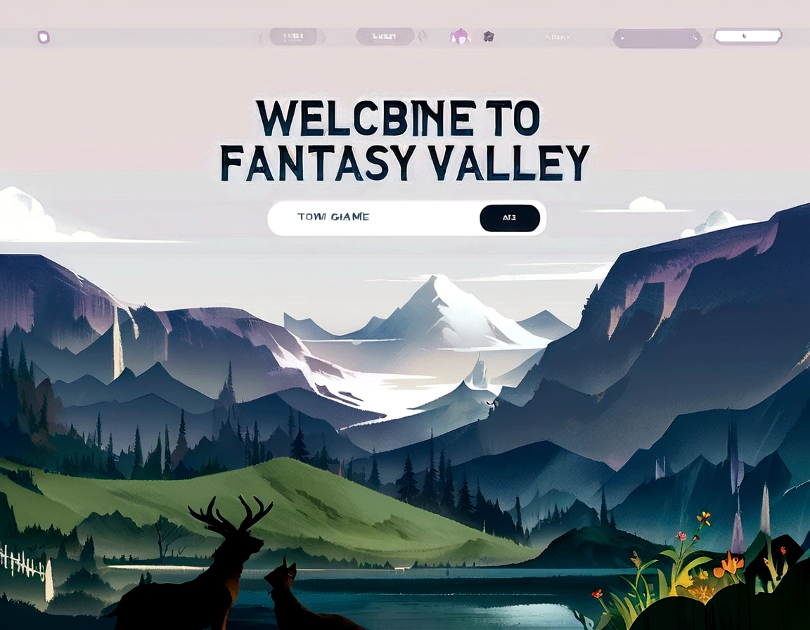a screenshot of a website with a mountain scene, fantasy art style, fantasy theme, fantasy game art style, fantasy concept, fantasy themed, very detailed fantasy, fantasy world concept, digital fantasy illustration, fantasy illustration, fantasy scene, scenic fantasy, fantasy landscape, fantasy illustrations, fantasy concept art, fantasy art behavior, fantasy town