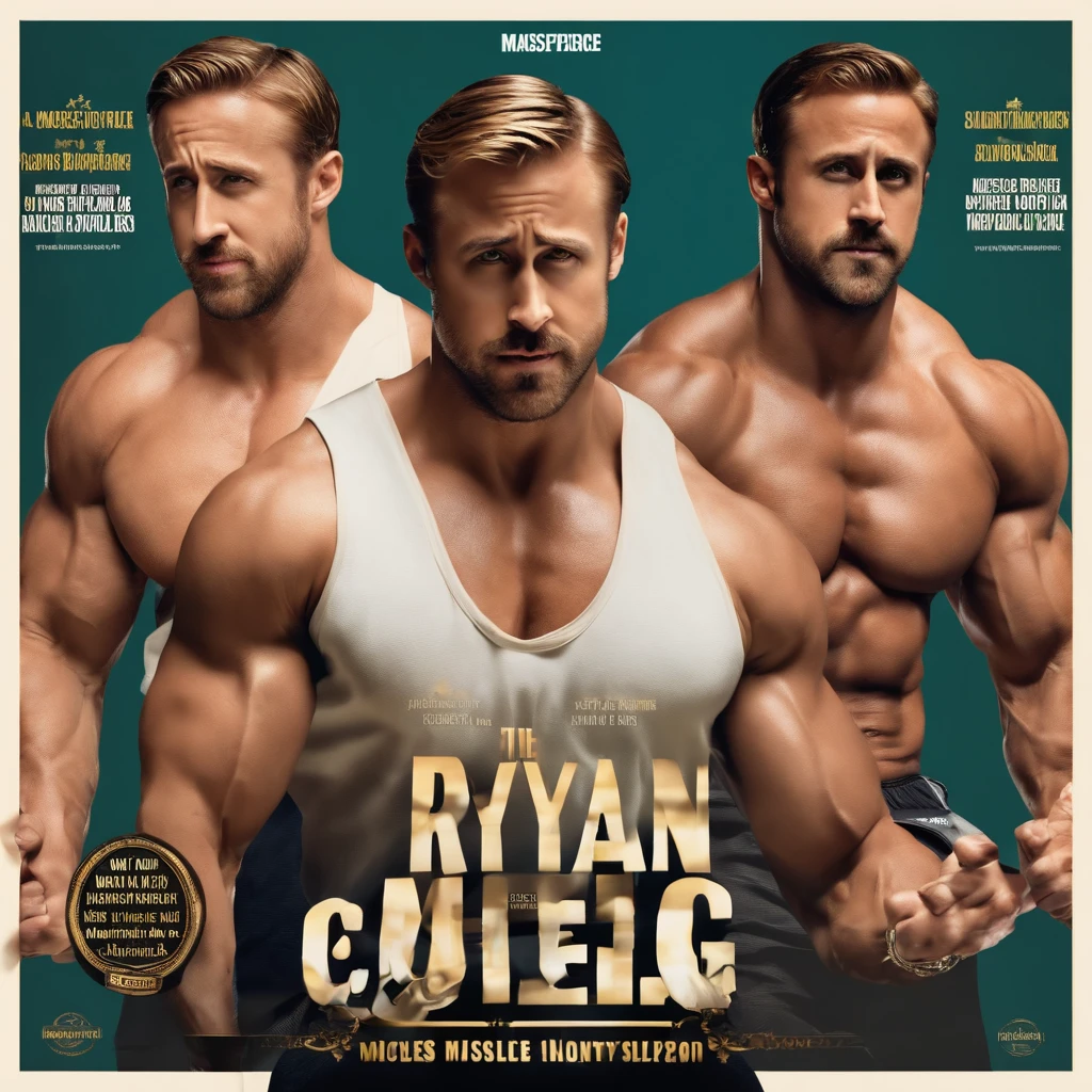 ( masterpiece)( Best quality) (muscles) Ryan Gosling, Ryan Gosling ,Rayan Gosling,
muscles, bodybuilding bodybuilder,muscles, the strongest man in the world, press,cubes,
