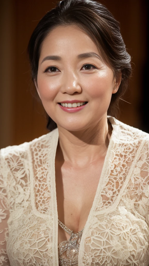 Fractal Art, gravure, look forward to, ((Face close-up)), slave, Flashy makeup, From the chest up, masterpiece, Highest quality, Very detailed, Realistic, Very detailed肌, Perfect Anatomy, (1 Japanese Mature), (alone), 120 years old, Big Breasts, Mature female politician, Glamour, sexy, Chromo White Skin, View your audience,
