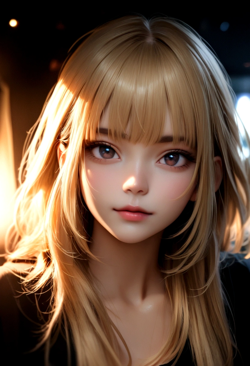 detailed adult women short blonde hair, sharp jaw tanned skin, dark eyes, only then, beautiful face, pretty face, Perfect face, close up, looking towards the camera, real photo, HDR, well lit, 8k, 4k