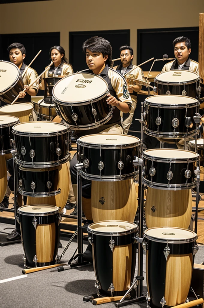 Coyote animado, percusion drumline