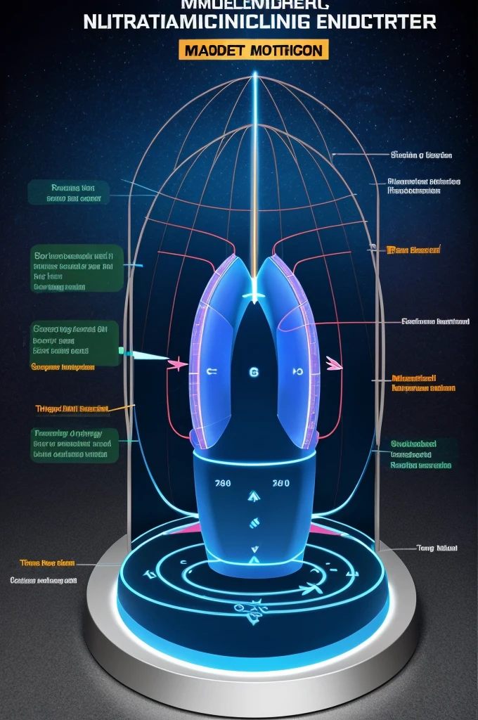 The diagram of model electromagnetic energy converter
