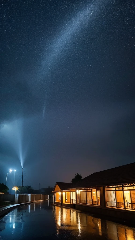 rain　Night view　beautiful　
